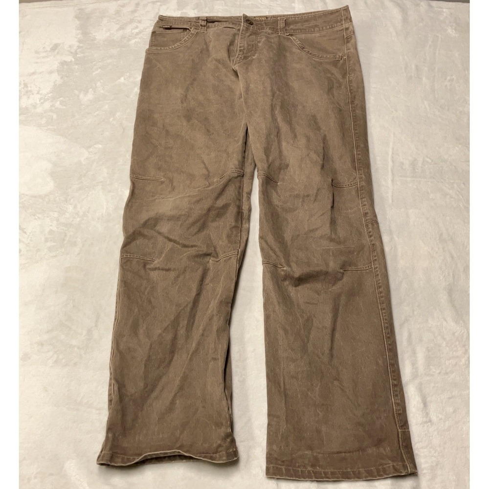 Kuhl Rydr Pants Mens 36x32 Brown Vintage Patina‎ Dye Crag Series Stretch Hiking